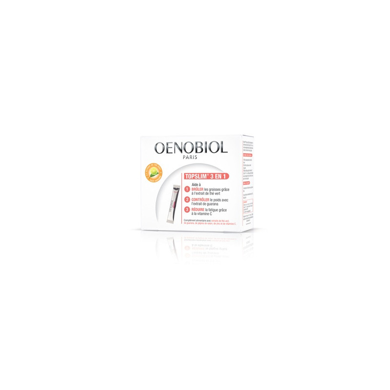 Oenobiol Topslim 3 en 1 goût agrume 14 sachets Oenobiol Topslim 3 en 1 goût agrume 14 sachets