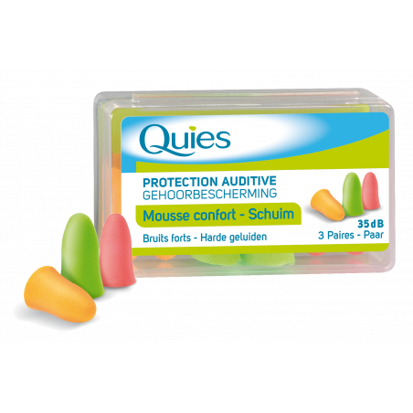 Quies Protection auditive mousse confort 3 paires