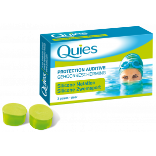 Quies Silicone hearing protection for swimming 3 pairs