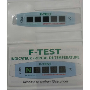 F-Test front temperature indicator at the unit