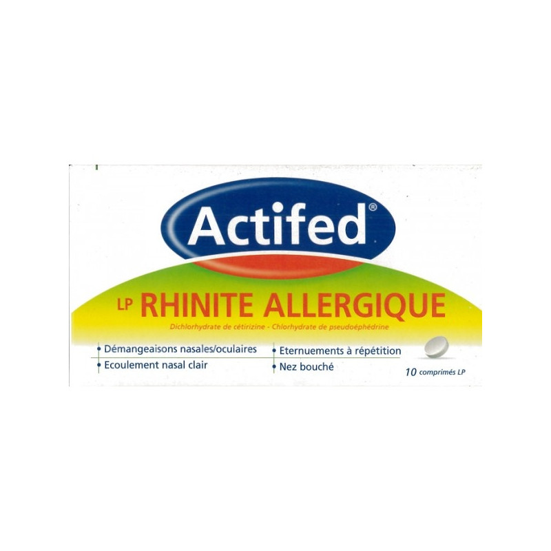 Actifedduo LP Rhinite Allergique - boite 10 comprimés Actifedduo LP Rhinite Allergique - boite 10 comprimés