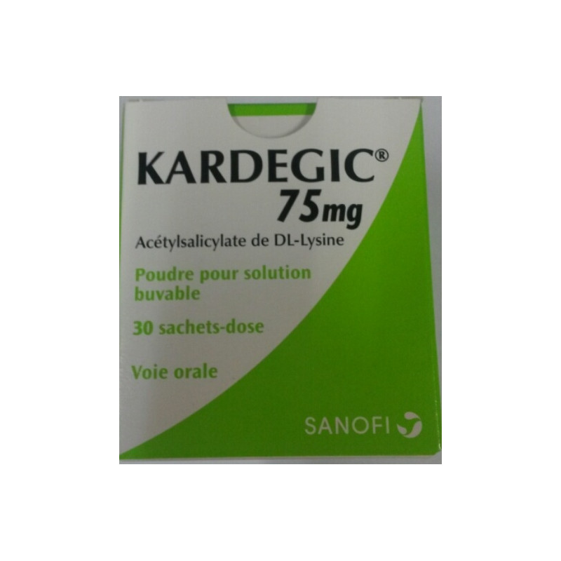 Kardegic 75 mg Sanofi box of 30 sachets