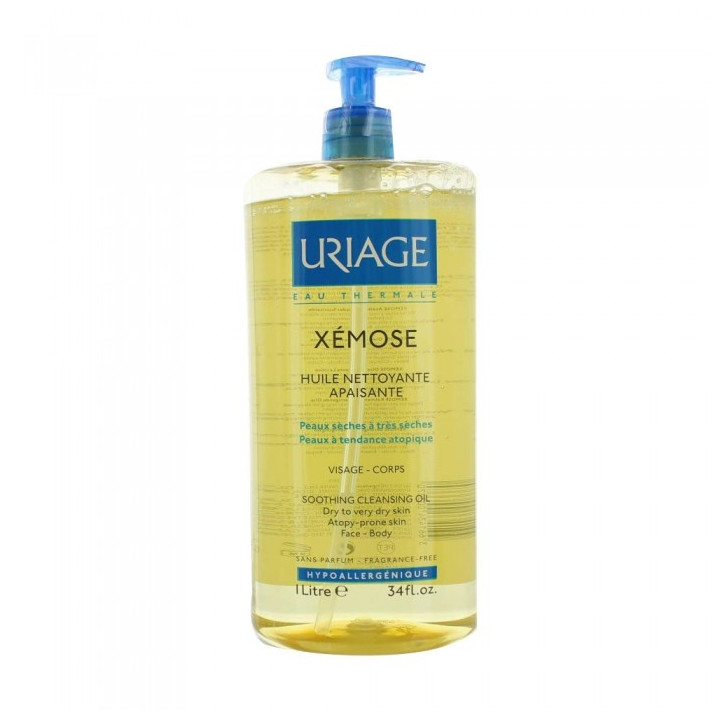 URIAGE XEMOSE Huile Nettoyante Apaisante Flacon pompe 1L