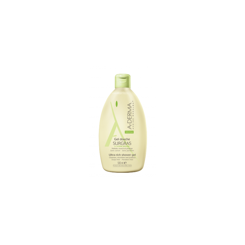 Aderma Sensifluid Gel Moussant Surgras. Flacon de 500ML Aderma Sensifluid Gel Moussant Surgras. Flacon de 500ML