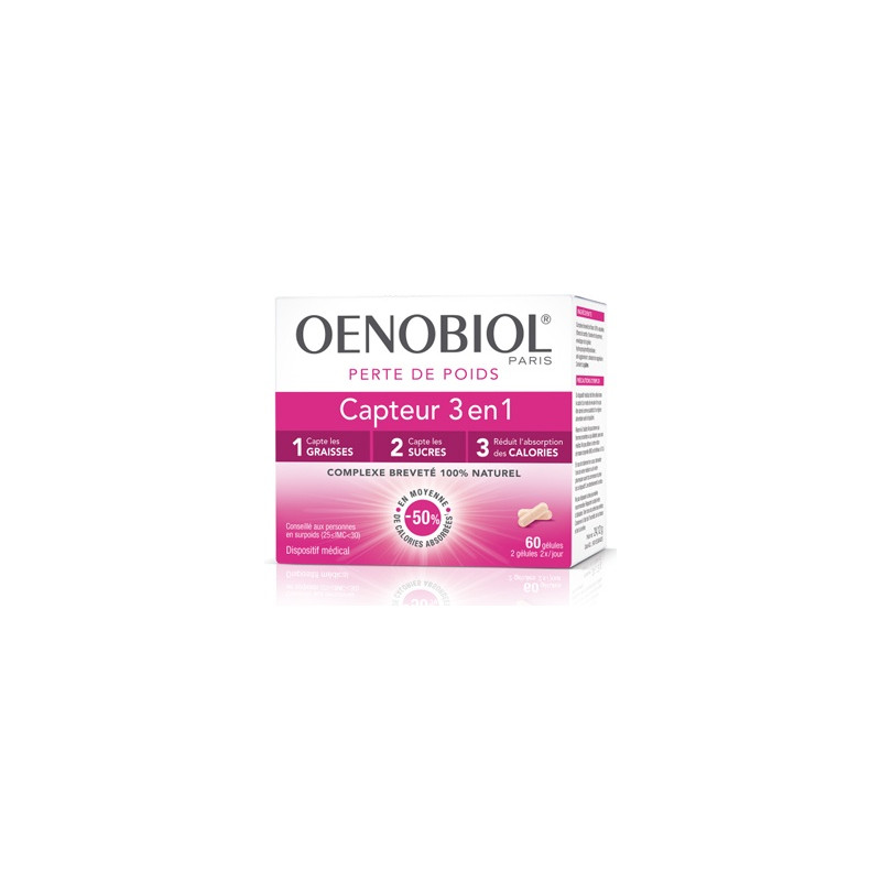 Oenobiol Capteur 3 en 1 60 gélules Oenobiol Capteur 3 en 1 60 gélules