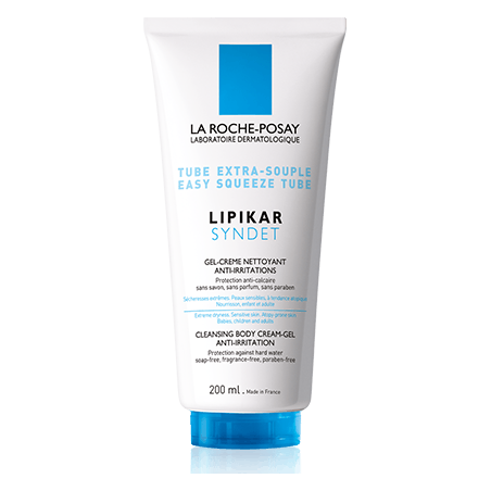 La Roche Posay Lipikar Syndet Gel-crème Nettoyant anti-irritations. Tube 200ML