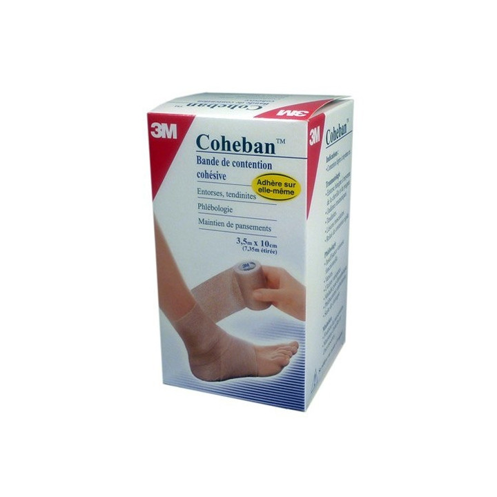 Coheban bande de contention cohésive 3.5mx10cm 
