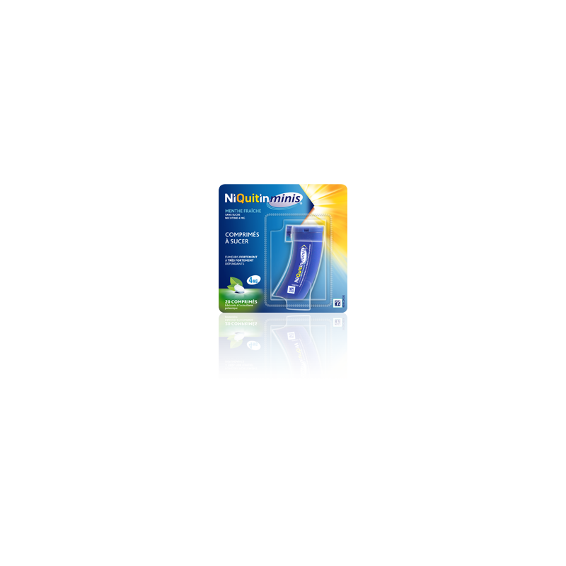 NIQUITINminis 4MG SS SUCRE 20CPS NIQUITINminis 4MG SS SUCRE 20CPS
