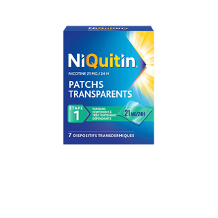 NIQUITIN PATCHS TRANSPARENTS 21MG/24H BTE DE 28