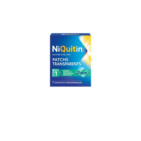 NIQUITIN PATCHS TRANSPARENTS 21MG/24H BTE DE 28