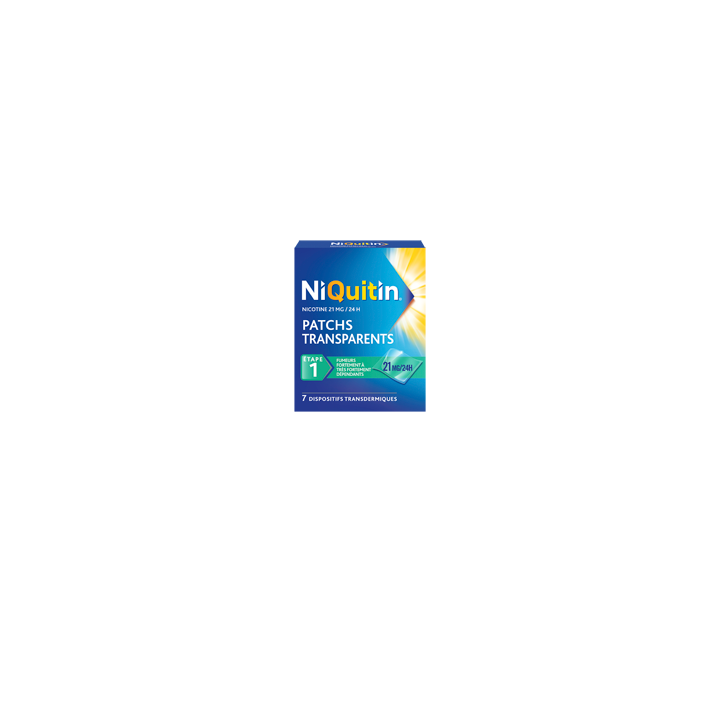 NIQUITIN PATCHS TRANSPARENTS 21MG/24H BTE DE 28