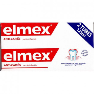 Elmex Toothpaste Caries Protection. Tubes 2x125ML