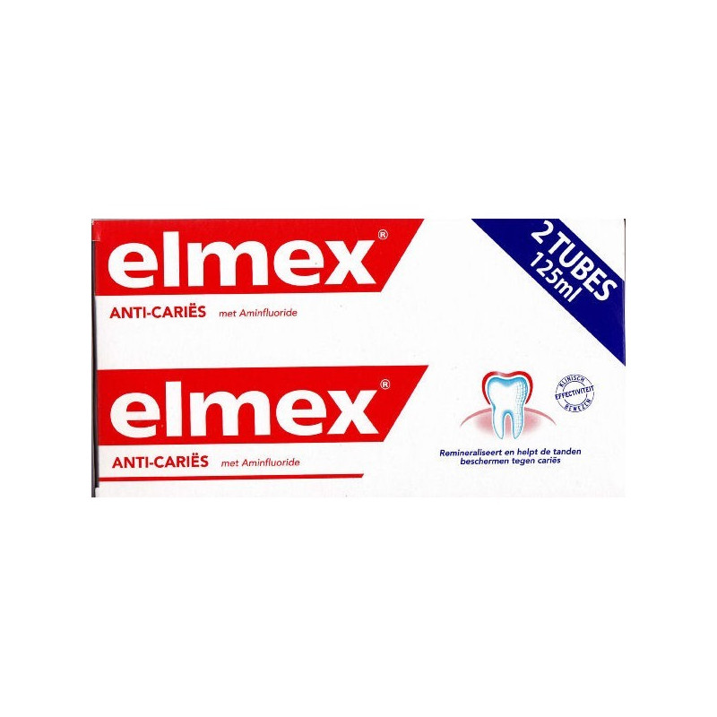 Elmex Dentifrice Protection Caries. Tubes 2x125ML