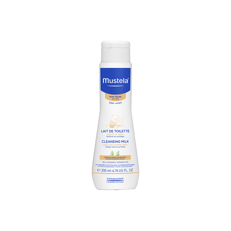 Mustela Bébé Lait de Toilette - Flacon 200ML Mustela Bébé Lait de Toilette - Flacon 200ML