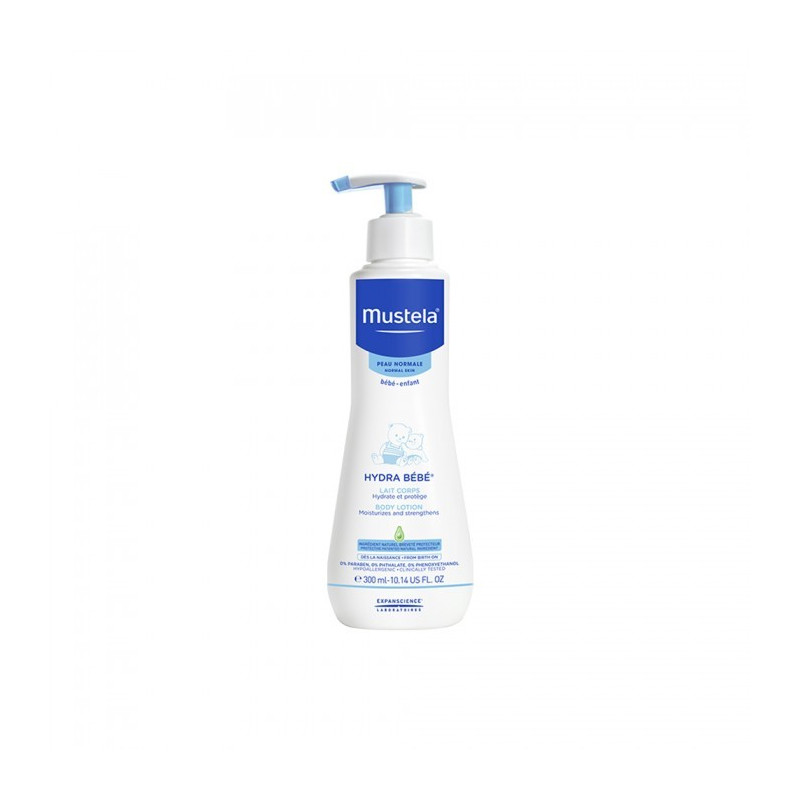 Mustela Bébé Lait hydra bébé corps. Flacon pompe de 300ML