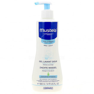 Mustela Bébé Gel lavant Cheveux Corps. Flacon pompe 500ML