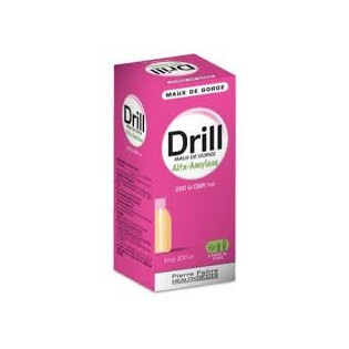 DRILL SORE THROAT ALFA AMYLASE SYRUP 200ML