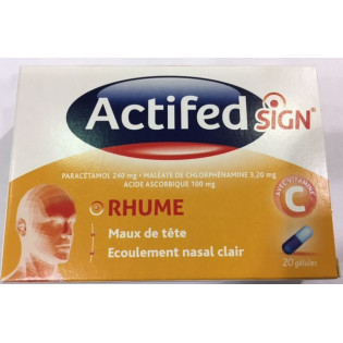 ACTIFED SIGN COLD 20 CAPSULES