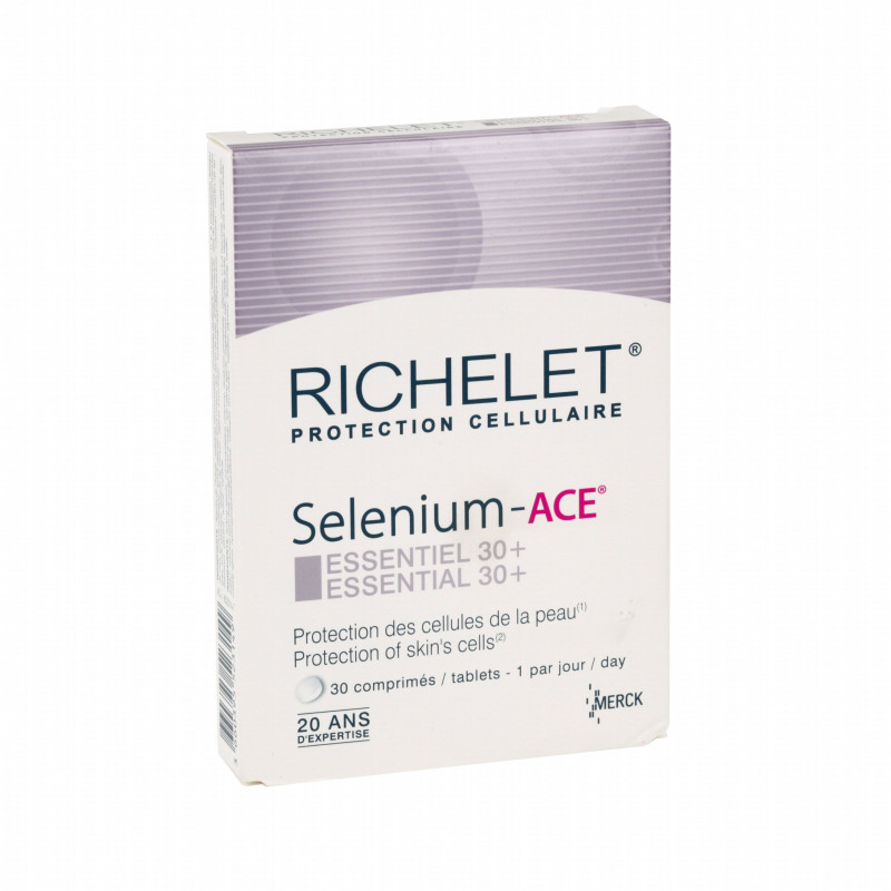 SELENIUM ACE RICHELET ESSENTIAL 30+ BOX OF 30 TABLETS