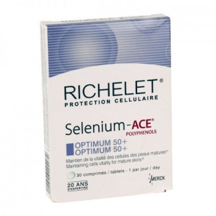 SELENIUM ACE POLYPHENOLS RICHELET OPTIMUM 50+ BOITE DE 30 COMPRIMES