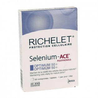 SELENIUM ACE POLYPHENOLS RICHELET OPTIMUM 50+ BOX OF 30 TABLETS
