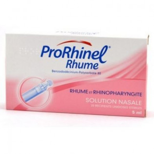PRORHINEL RHUME SOLUTION NASALE 20 RECIPIENTS UNIDOSES STERILES 5ML