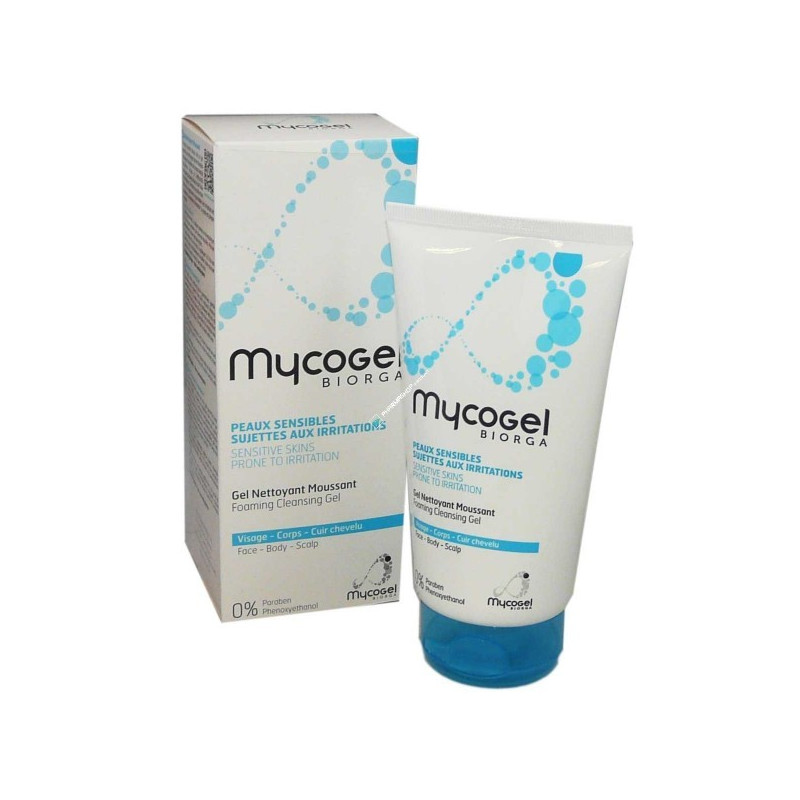 MYCOGEL BIORGA GEL NETTOYANT MOUSSANT TUBE DE 150ML MYCOGEL BIORGA GEL NETTOYANT MOUSSANT TUBE DE 150ML
