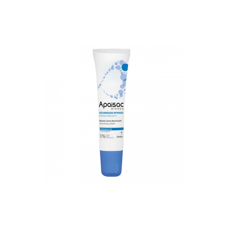APAISAC BAUME LEVRES NOURRISSANT SECHERESSE INTENSE TUBE 15ML APAISAC BAUME LEVRES NOURRISSANT SECHERESSE INTENSE TUBE 15ML