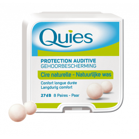 Quies Natural Wax Hearing Protection - 8 Pairs