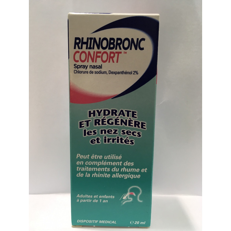 RHINOBRONC CONFORT (EX SURBRONCONFORT) NEZ SECS ET IRRITES SPRAY NASAL FLACON 20ML RHINOBRONC CONFORT (EX SURBRONCONFORT) NEZ SECS ET IRRITES SPRAY NASAL FLACON 20ML