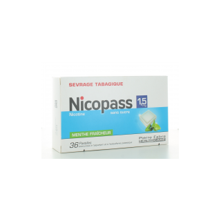 Nicopass 1.5mg 36 sugar free lozenges fresh mint