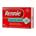 Rennie Menthe verte sans sucre 60 cps à croquer