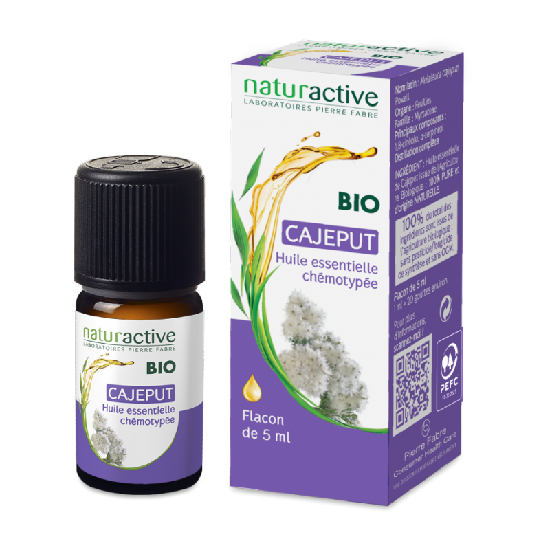 NATURACTIVE BIO HUILE ESSENTIELLE CAJEPUT FRANCAIS CHEMOTYPEE FLACON 5ML NATURACTIVE BIO HUILE ESSENTIELLE CAJEPUT FRANCAIS CHEMOTYPEE FLACON 5ML