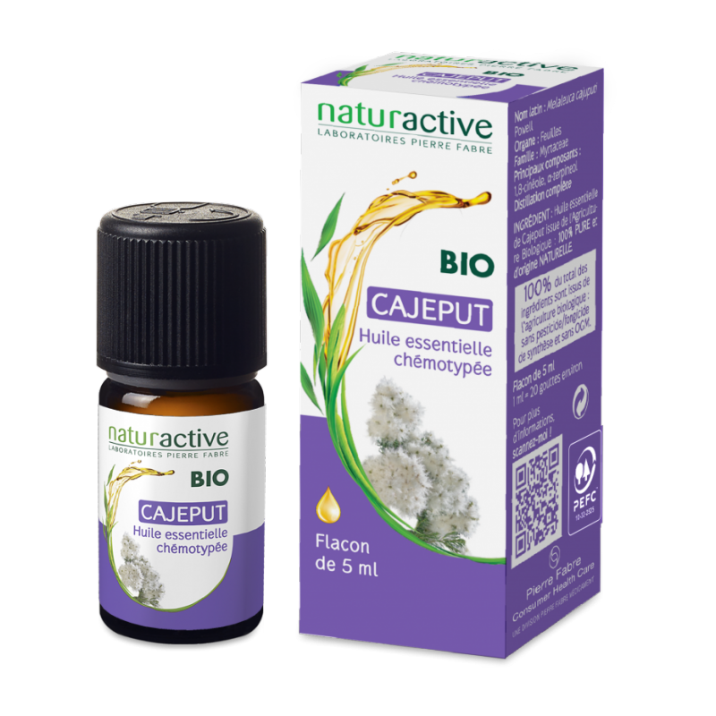 NATURACTIVE ORGANIC ESSENTIAL OIL CAJEPUT FRENCH CHEMOTYPE BOTTLE 5ML
