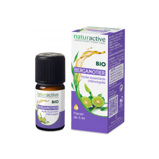 NATURACTIVE ORGANIC ESSENTIAL OIL BERGAMOT CHEMOTYPEE BOTTLE 5ML 