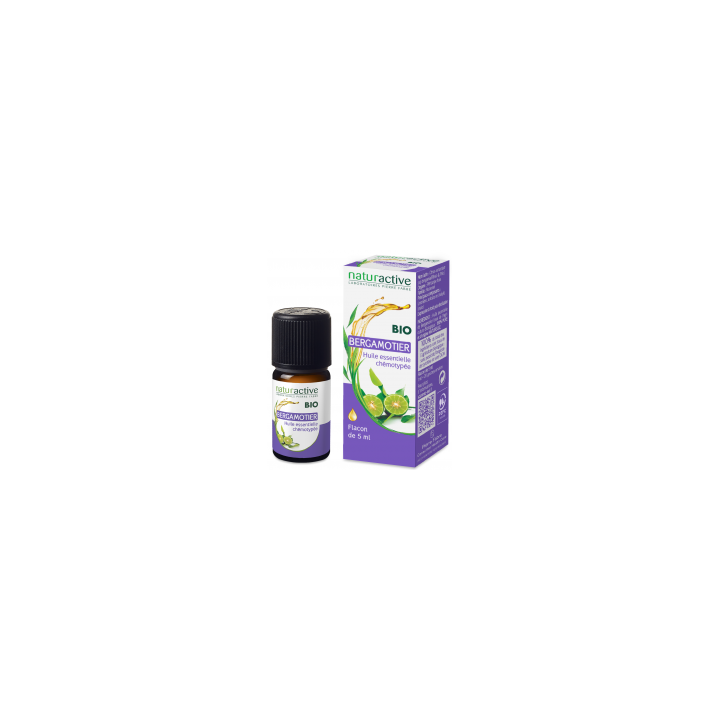 NATURACTIVE ORGANIC ESSENTIAL OIL BERGAMOT CHEMOTYPEE BOTTLE 5ML 