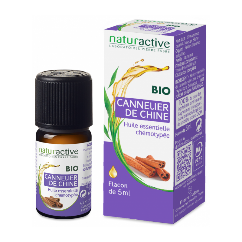 NATURACTIVE BIO HUILE ESSENTIELLE CANNELIER DE CHINE FRANCAIS CHEMOTYPEE FLACON 5ML NATURACTIVE BIO HUILE ESSENTIELLE CANNELIER DE CHINE FRANCAIS CHEMOTYPEE FLACON 5ML