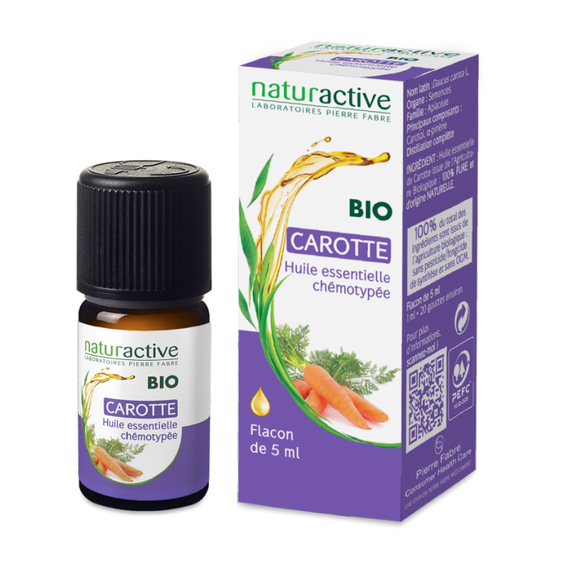 NATURACTIVE BIO HUILE ESSENTIELLE CAROTTE CHEMOTYPEE FLACON 5ML NATURACTIVE BIO HUILE ESSENTIELLE CAROTTE CHEMOTYPEE FLACON 5ML