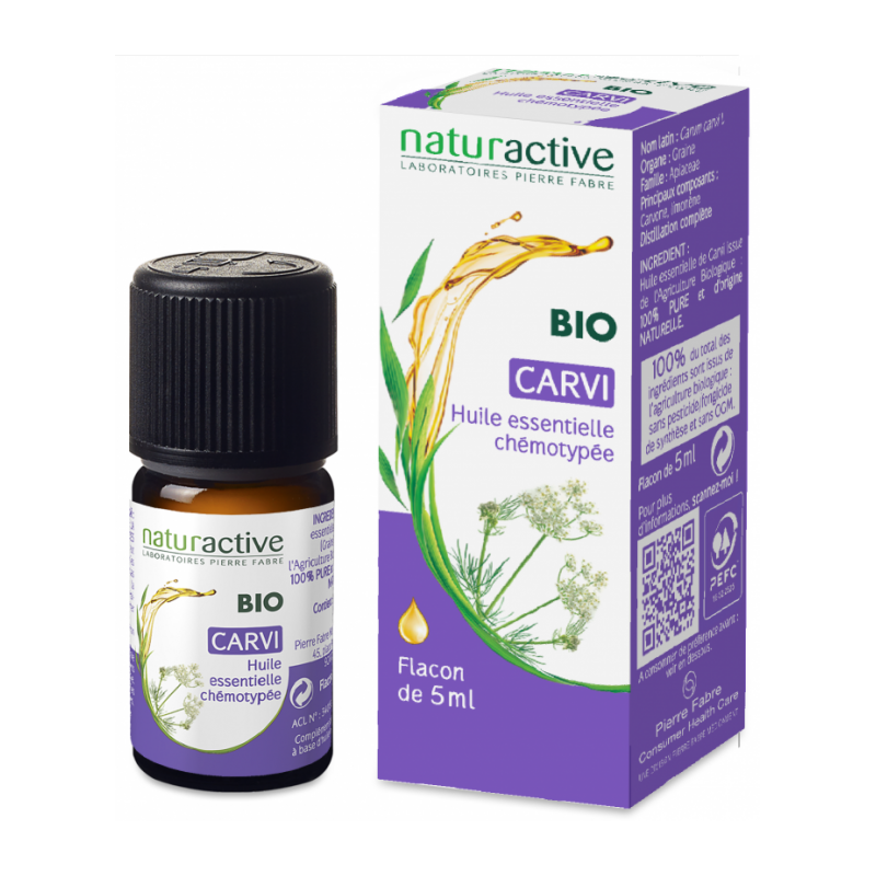 NATURACTIVE BIO HUILE ESSENTIELLE CARVI CHEMOTYPEE FLACON 5ML