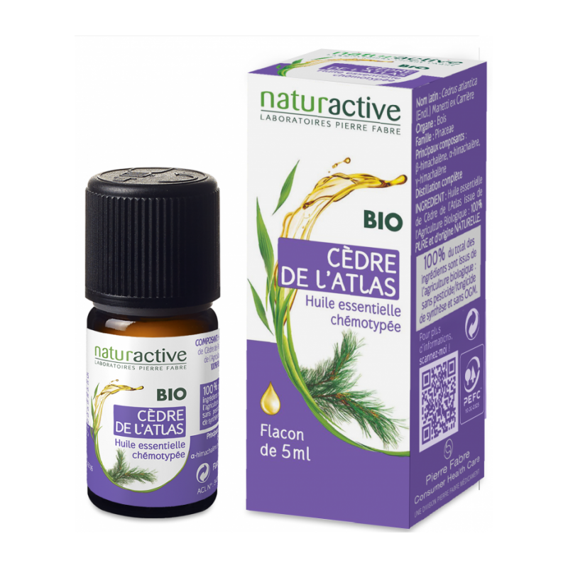 NATURACTIVE HUILE ESSENTIELLE CEDRE DE L ATLAS CHEMOTYPEE FLACON 5ML