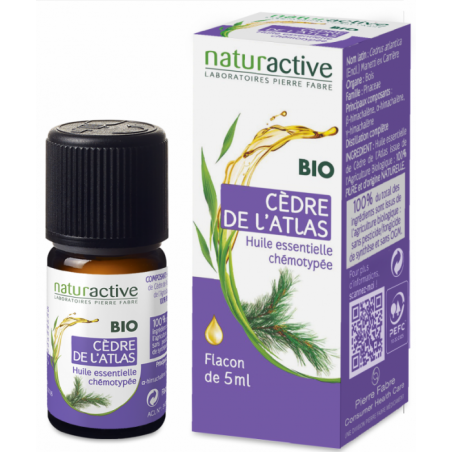 NATURACTIVE HUILE ESSENTIELLE CEDRE DE L ATLAS CHEMOTYPEE FLACON 5ML