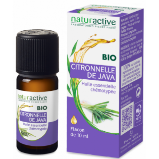 NATURACTIVE BIO HUILE ESSENTIELLE CITRONNELLE DE JAVA FLACON 10ML