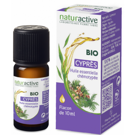 NATURACTIVE BIO HUILE ESSENTIELLE CYPRES CHEMOTYPEE FLACON 10ML