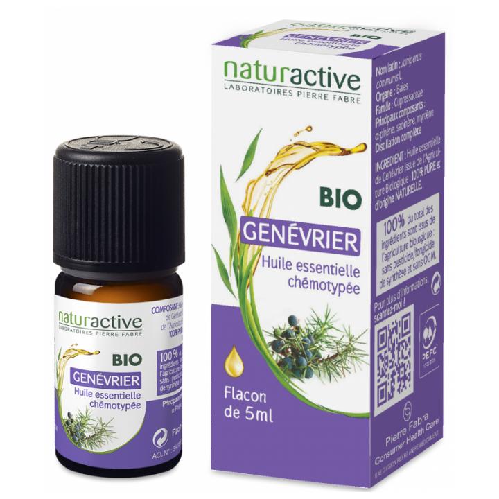 NATURACTIVE BIO HUILE ESSENTIELLE GENEVRIER CHEMOTYPEE FLACON 5ML