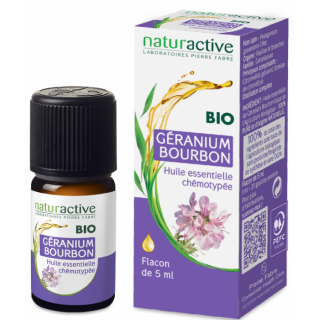 NATURACTIVE BIO HUILE ESSENTIELLE GERANIUM BOURBON CHEMOTYPEE FLACON 5ML