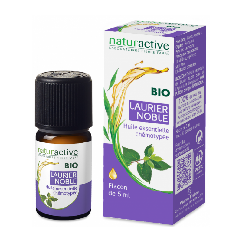 NATURACTIVE ORGANIC ESSENTIAL OIL LAUREL CHEMOTYPEE BOTTLE 5ML