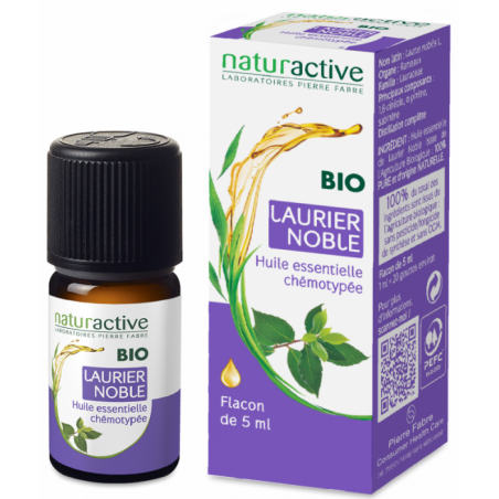 NATURACTIVE ORGANIC ESSENTIAL OIL LAUREL CHEMOTYPEE BOTTLE 5ML