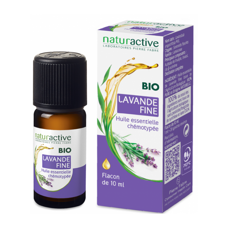 NATURACTIVE BIO HUILE ESSENTIELLE LAVANDE FINE CHEMOTYPEE FLACON 10ML