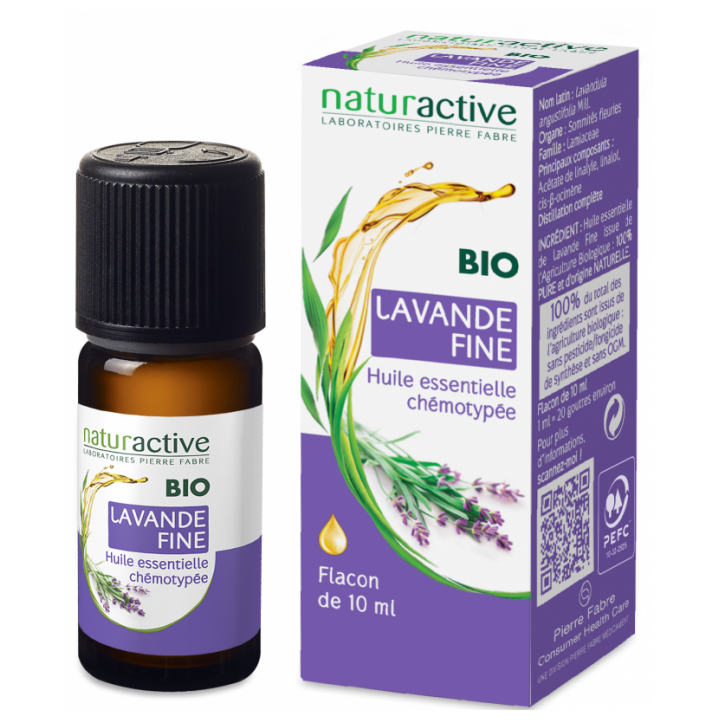 NATURACTIVE BIO HUILE ESSENTIELLE LAVANDE FINE CHEMOTYPEE FLACON 10ML
