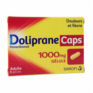 DolipraneCaps 1000mg adult box of 8 capsules